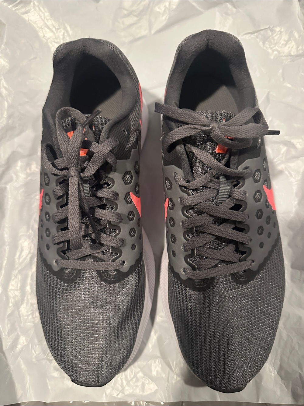 Nike Women's Charcoal and Coral Athletic Running Shoes